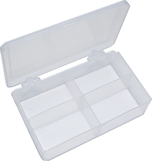 4.5 X 2.75 X 1.125 Pocket Tackle Box 4 Compartment